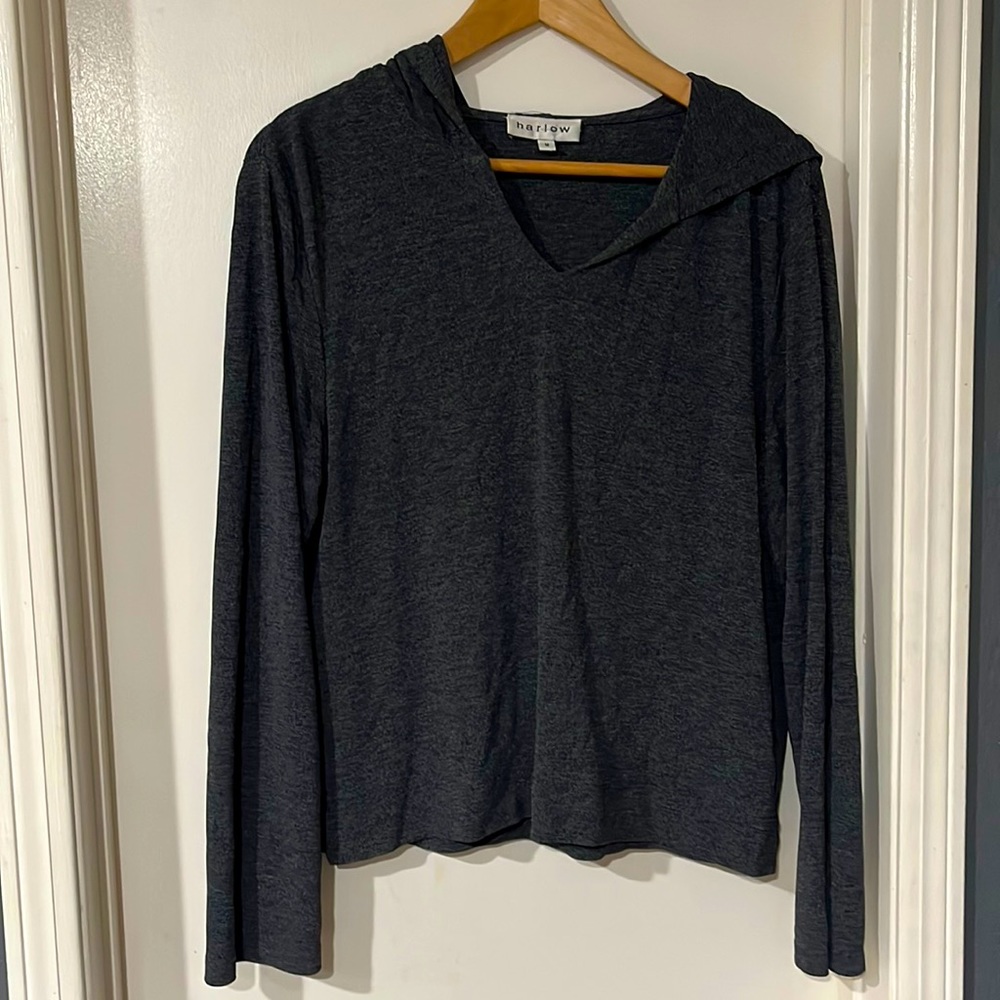 Harlow - M - Heather grey designer hoody